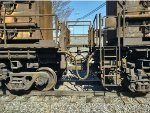 LORAM Grinding car drawbar/connections detail